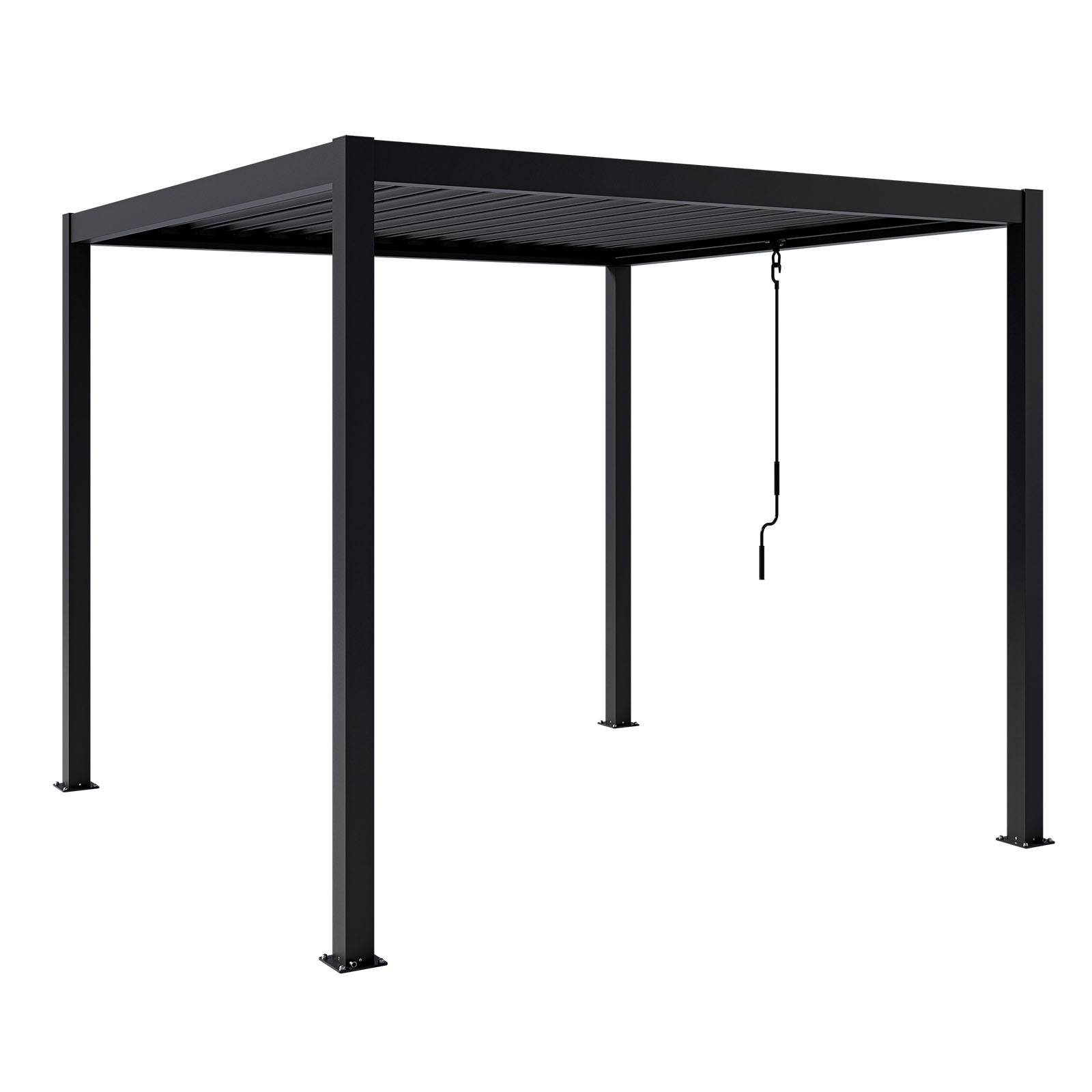 Pergola NORDVIC Skyline 3x3 m Antracyt, 100% Aluminiowa