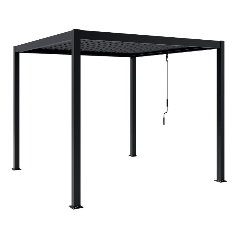 Pergola NORDVIC Skyline 3x3 m Antracyt, 100% Aluminiowa