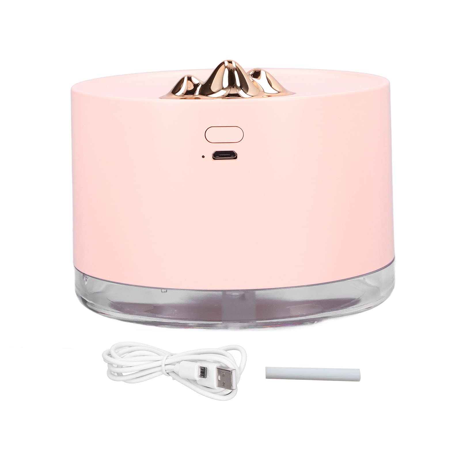 Mini Humidificateur USB 210 Ml Avec Veilleuse RGB - Brume Fine, Modes Continu/intermittent - Pour Bureau, Chambre, Enfants - Silencieux - 5