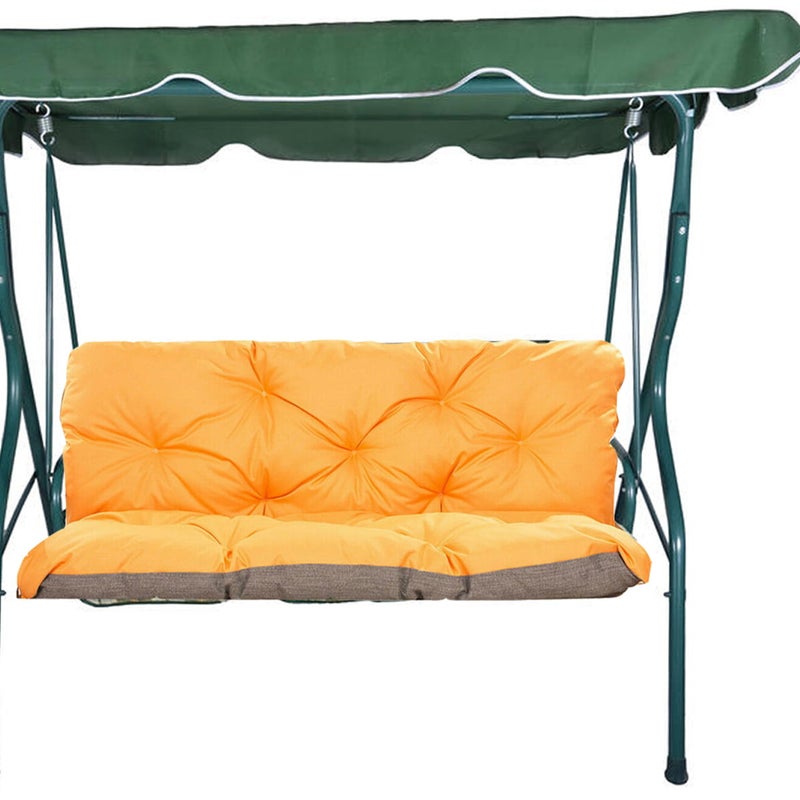 Poduszka ogrodowa na huśtawkę 160x60x50cm poduszka na meble ogrodowe pomarańczowa, poduszka na balkon taras, poducha ogrodowa na ławkę