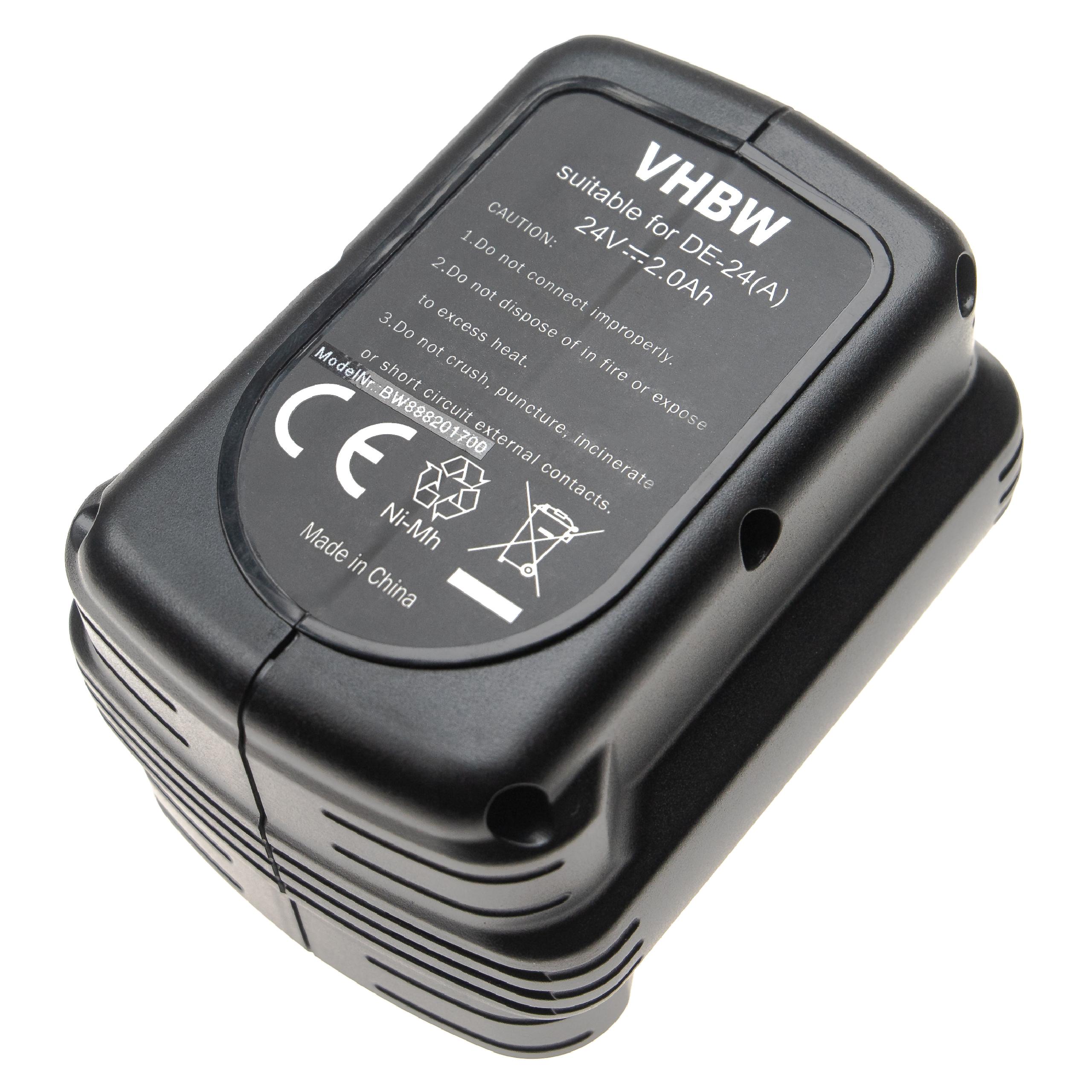 Lot de 2 batteries pour BLACK et DECKER HP932K-2 18V 3000mAh - Sté Française - e