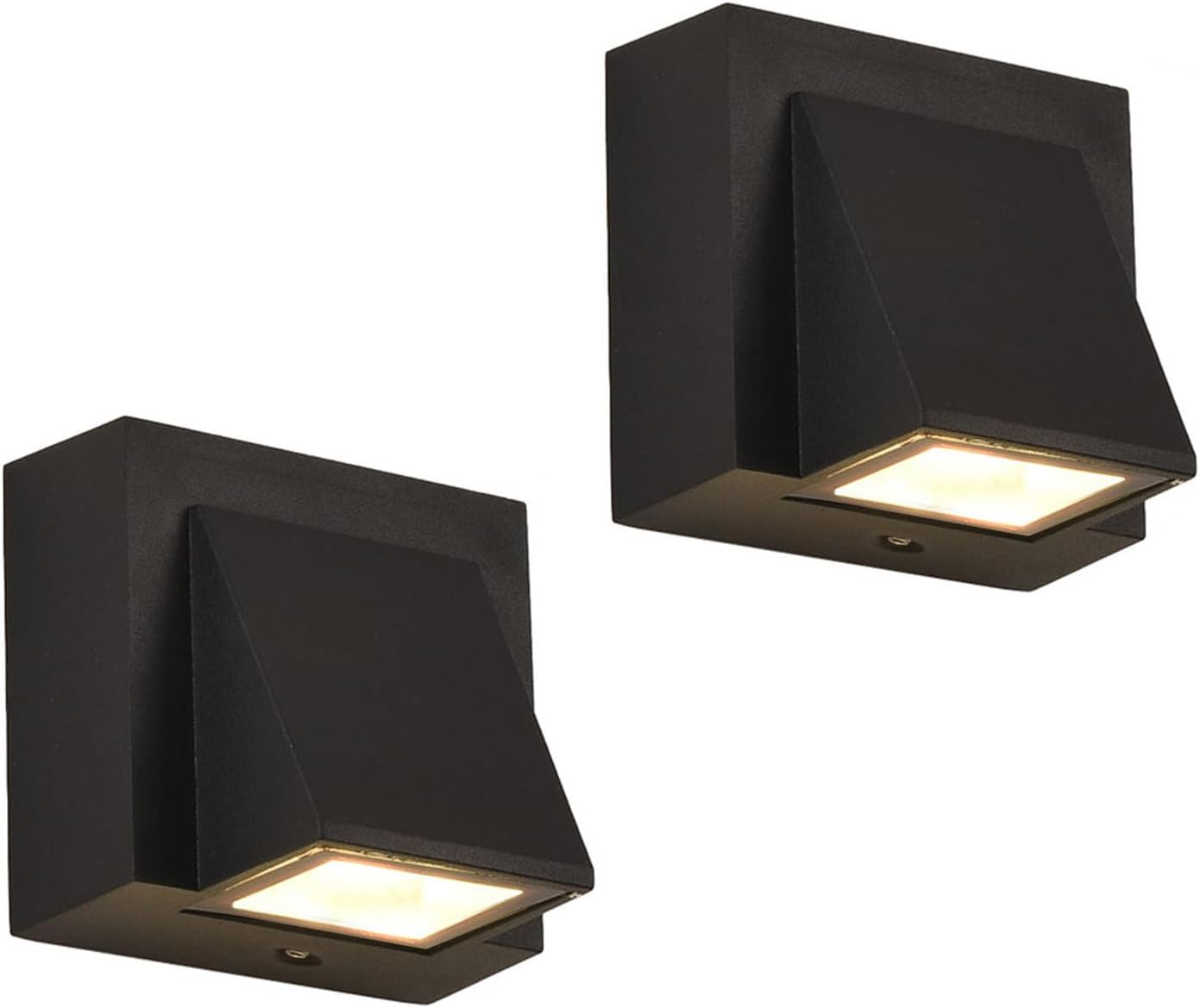 Kinkiet zewnętrzny Tealight sztuki wodoodporna lampa ścienna LED kwadratowa aluminiowa lampa zewnętrzna ze światłem ciepłym do ogrodu