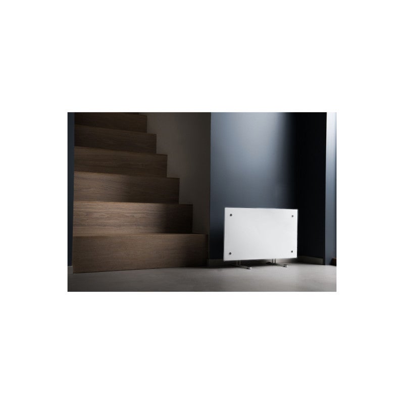 Pack ADAX Radiateur électrique blanc - 800 W - 1050x200x90mm - Neo Basic NL08 KDT - Pieds pour radiateur L blancs - 195x145mm - 5