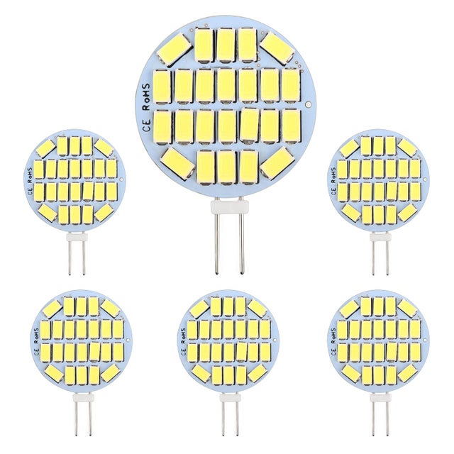 Auting Ampoules LED G4 12V AC/DC Blanc Chaud 3000K 3W 300Lm - Lot De 6, Équivalent 30W Halogène