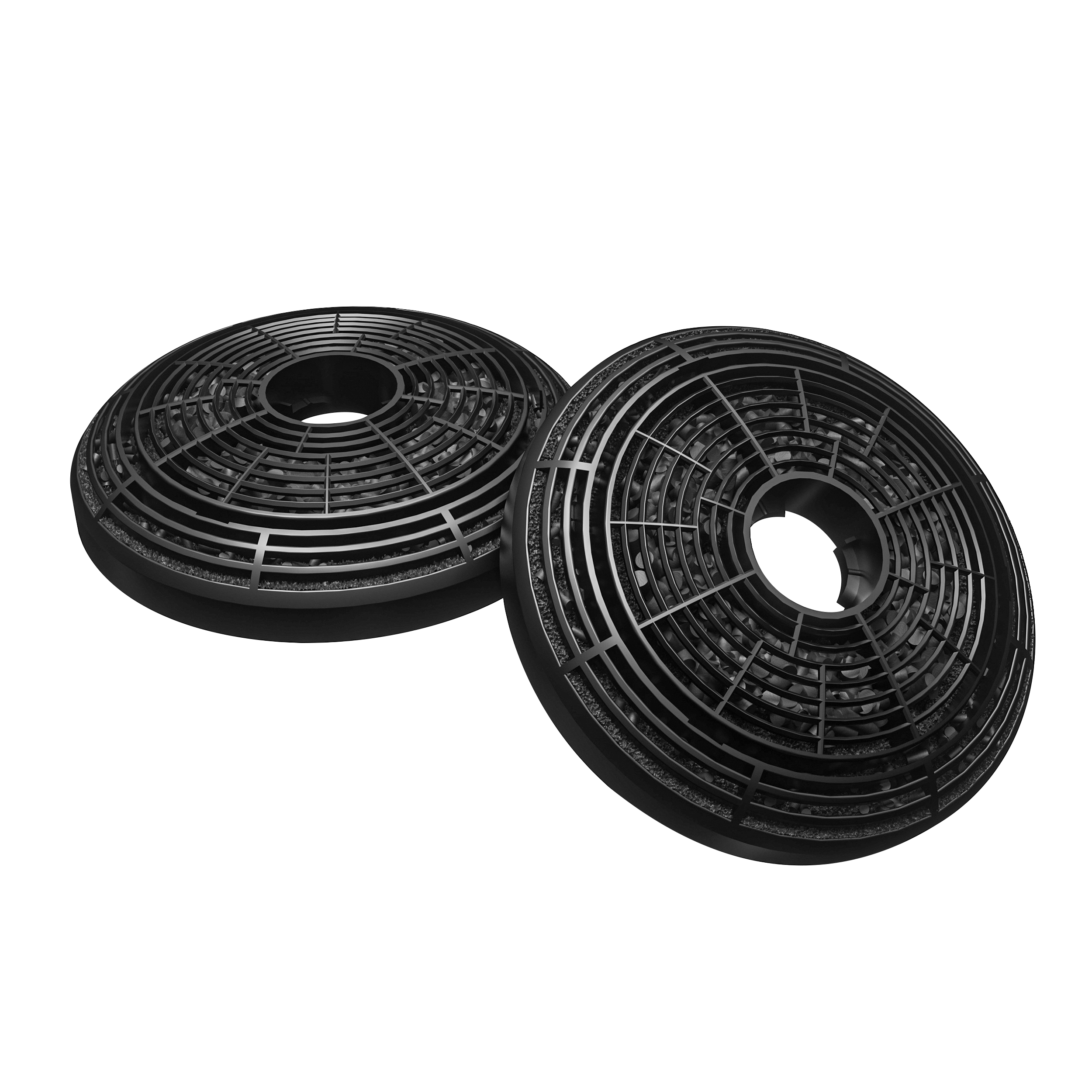 Cp100 Filtre A Charbon Actif - 2pcs - Accessoires Pour CIARRA Hotte Aspirante - 6