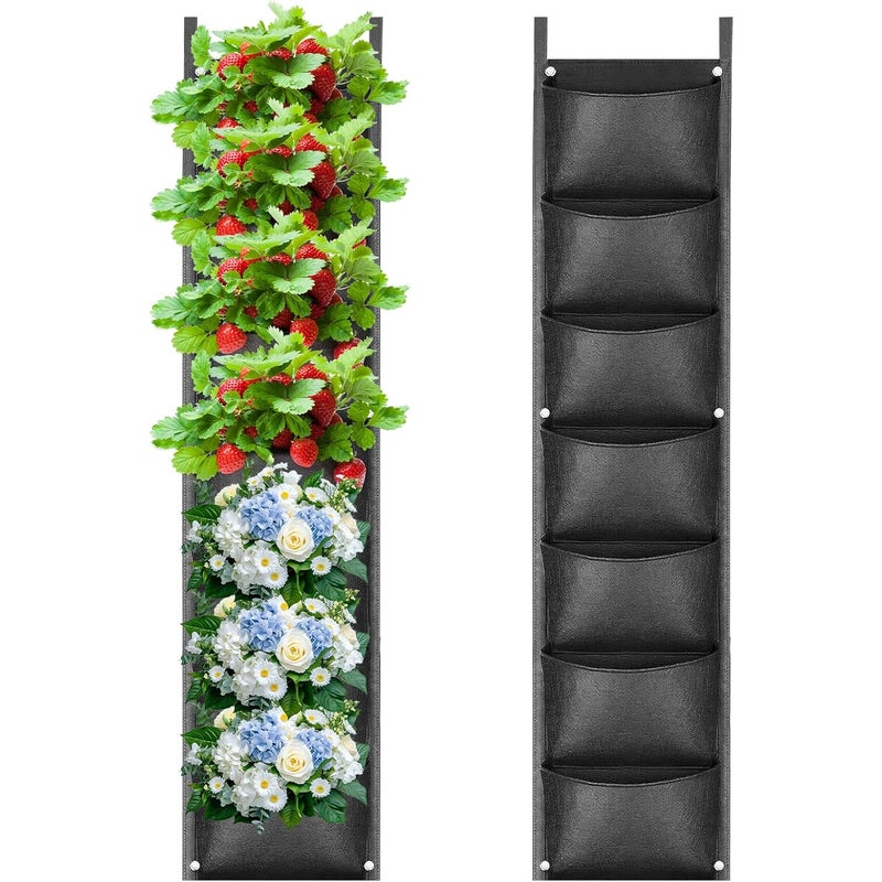 Worki do sadzenia na ścianie, worki do sadzenia na ścianie z 7 kieszeniami, worki do sadzenia w pionie