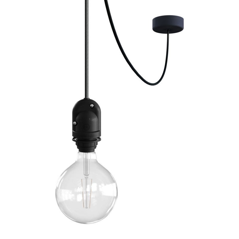 Creative Cables Outdoor-Kabel SM04 Schwarz – 10m, IP65, Seidenmatt, Für EIVA Außenbeleuchtung