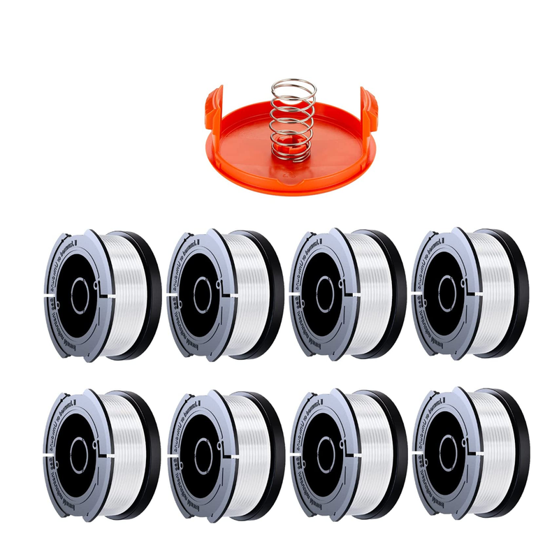 10 sztuk Szpula z żyłką do podkaszarki Kompatybilna z podkaszarkami Black et Decker, A6481 A6485 1,65 mm Szpula z żyłką do kosy