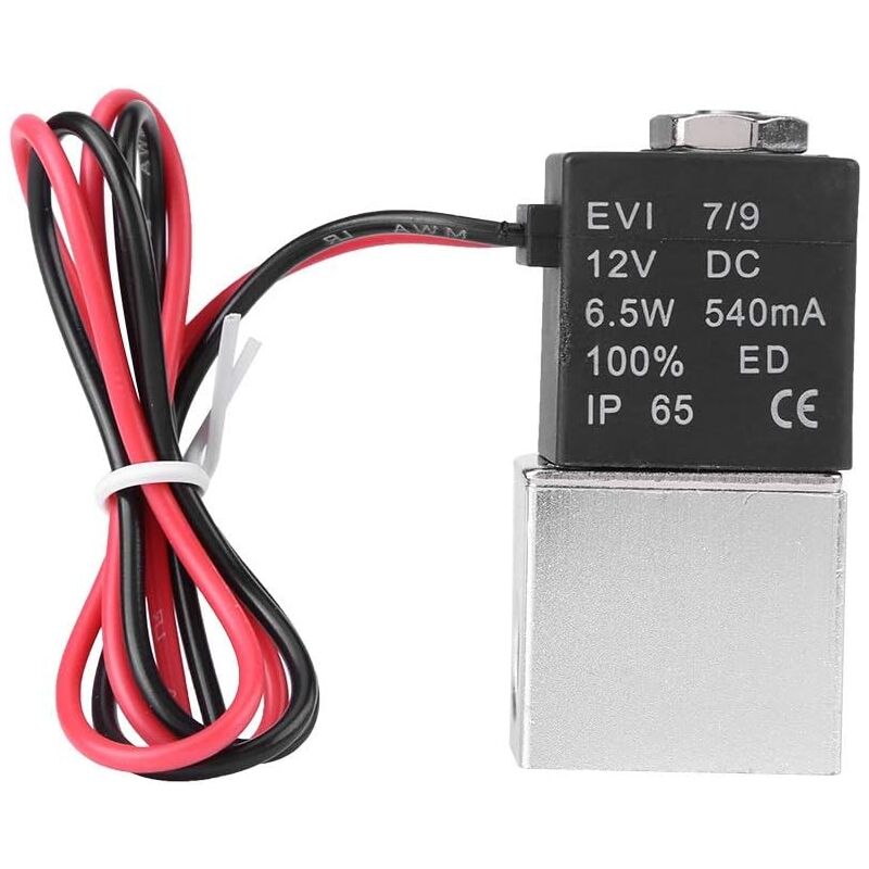 Électrovanne, 12V DC 1/4"2 voies normalement fermée électrovanne en — free download