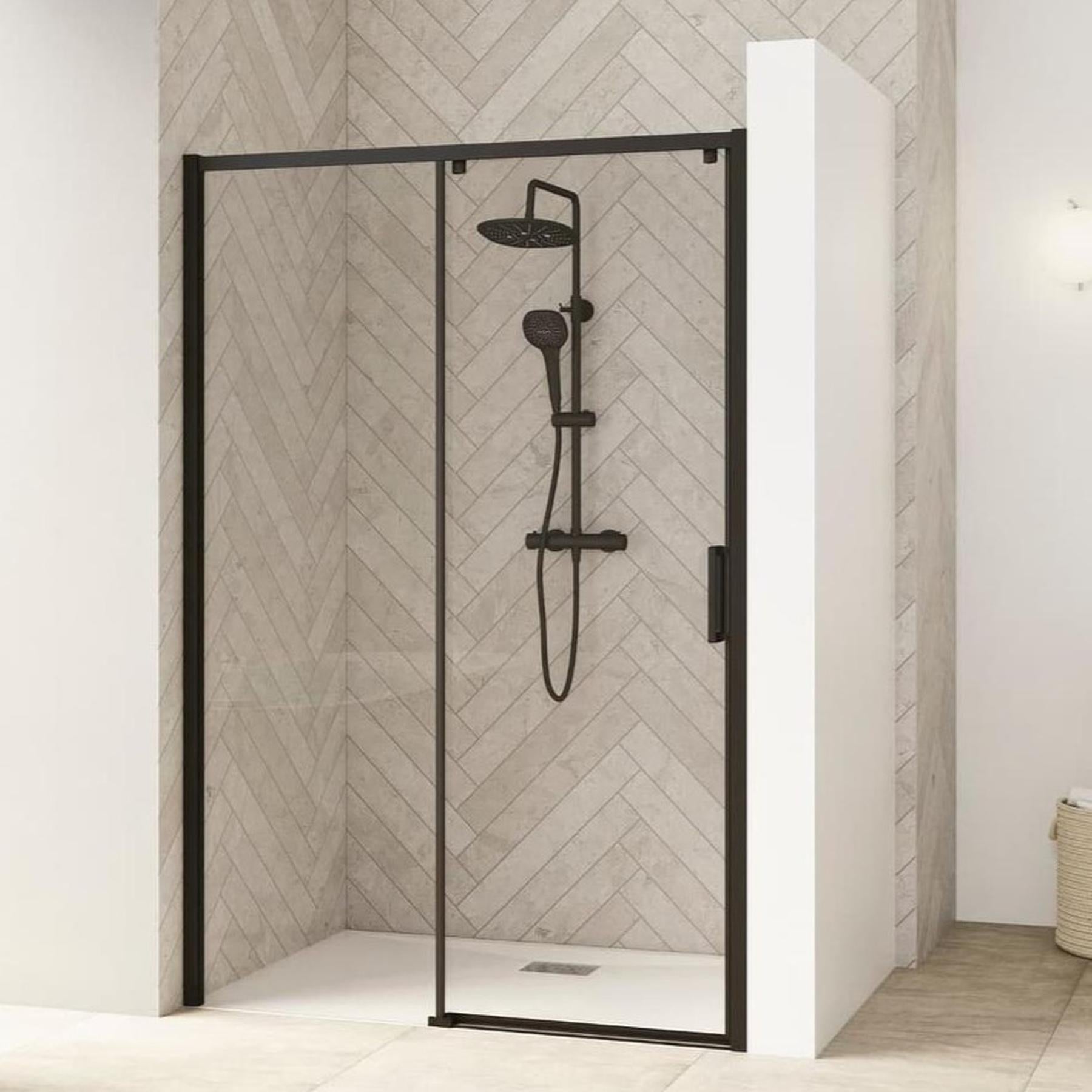 Porte de douche coulissante Kinedo SMART Design sans seuil PMR L 90 cm