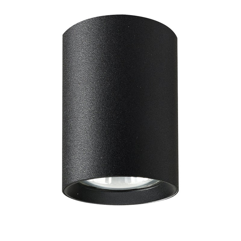 Reflektor sufitowy spot natynkowy Artemis okrągły czarny 1xGU10x10W wym: 9 x 6 x 6 cm metal Alfa