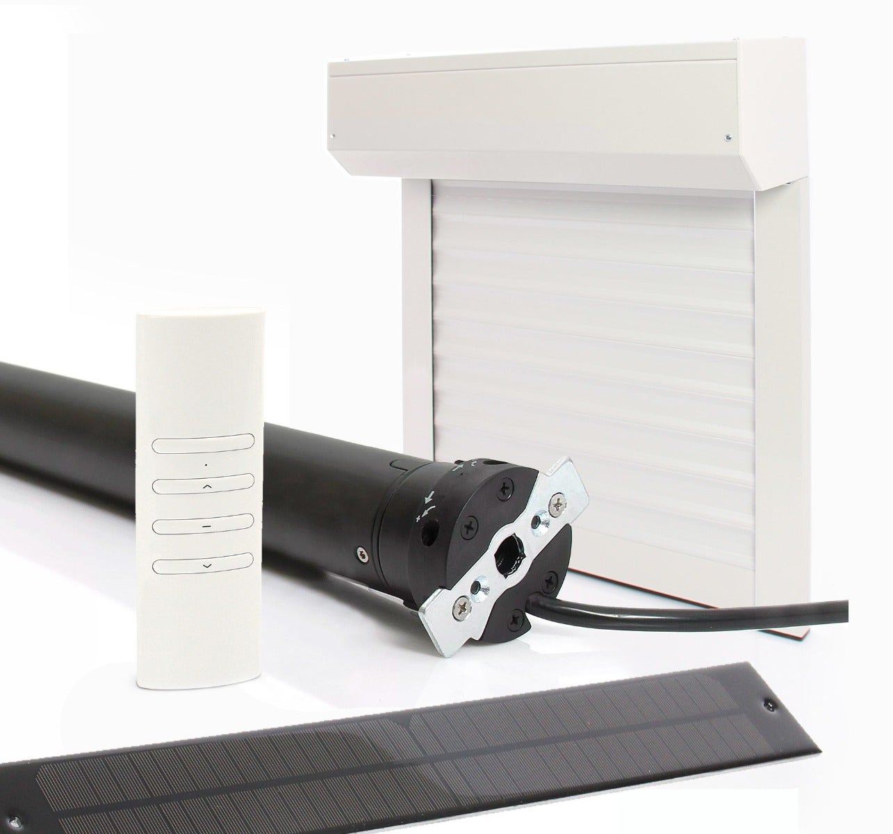 Volet roulant solaire alu. isolé motorisé Recoupable H.220 x l.120 — free download