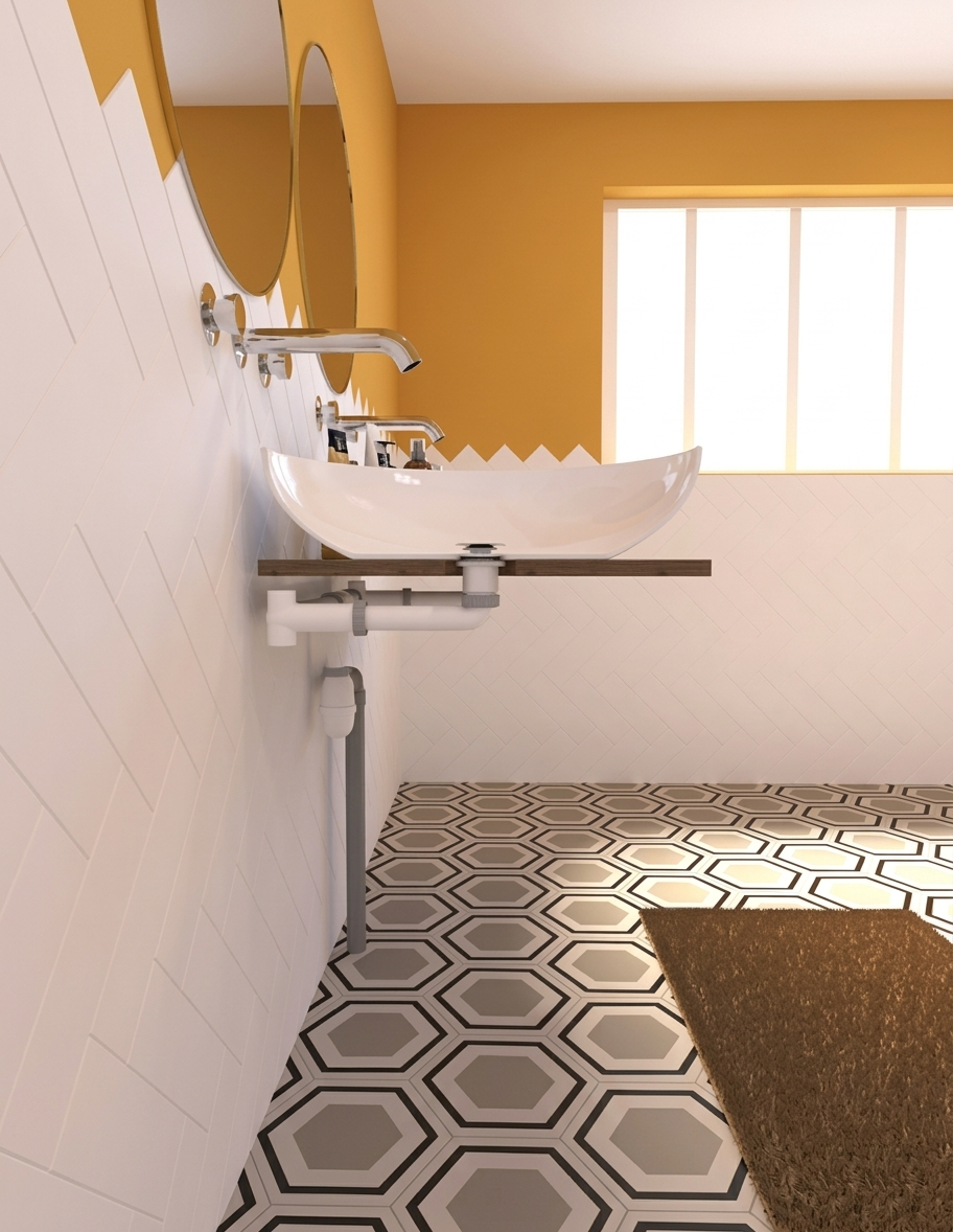 Raccordement pour lavabo 2 vasques - Valentin - 6