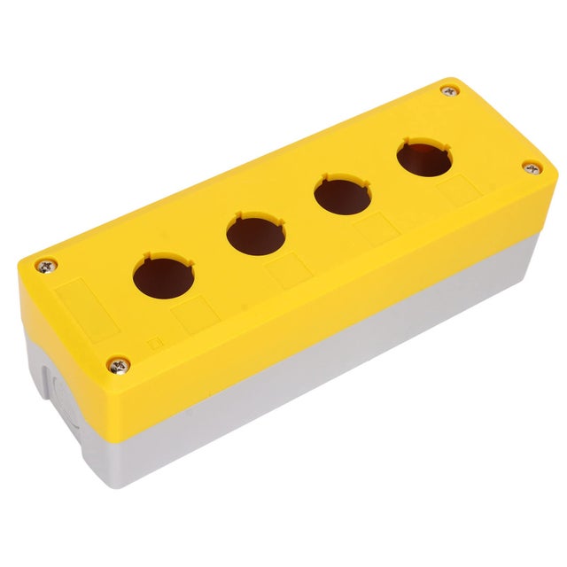 BERM Industrial 4 Gang ABS impermeabile pulsante interruttore scatola di controllo giallo