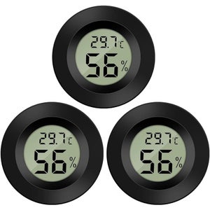 NEFLSI Thermomètre Hygromètre Intérieur - Lot De 5 Digitaux Avec Capteur Précision