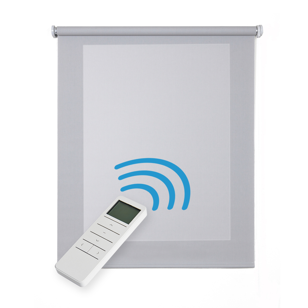 Estores enrollables screen estor motorizado automático con mando tejido técnico aislante térmico gris 160 x 250cm