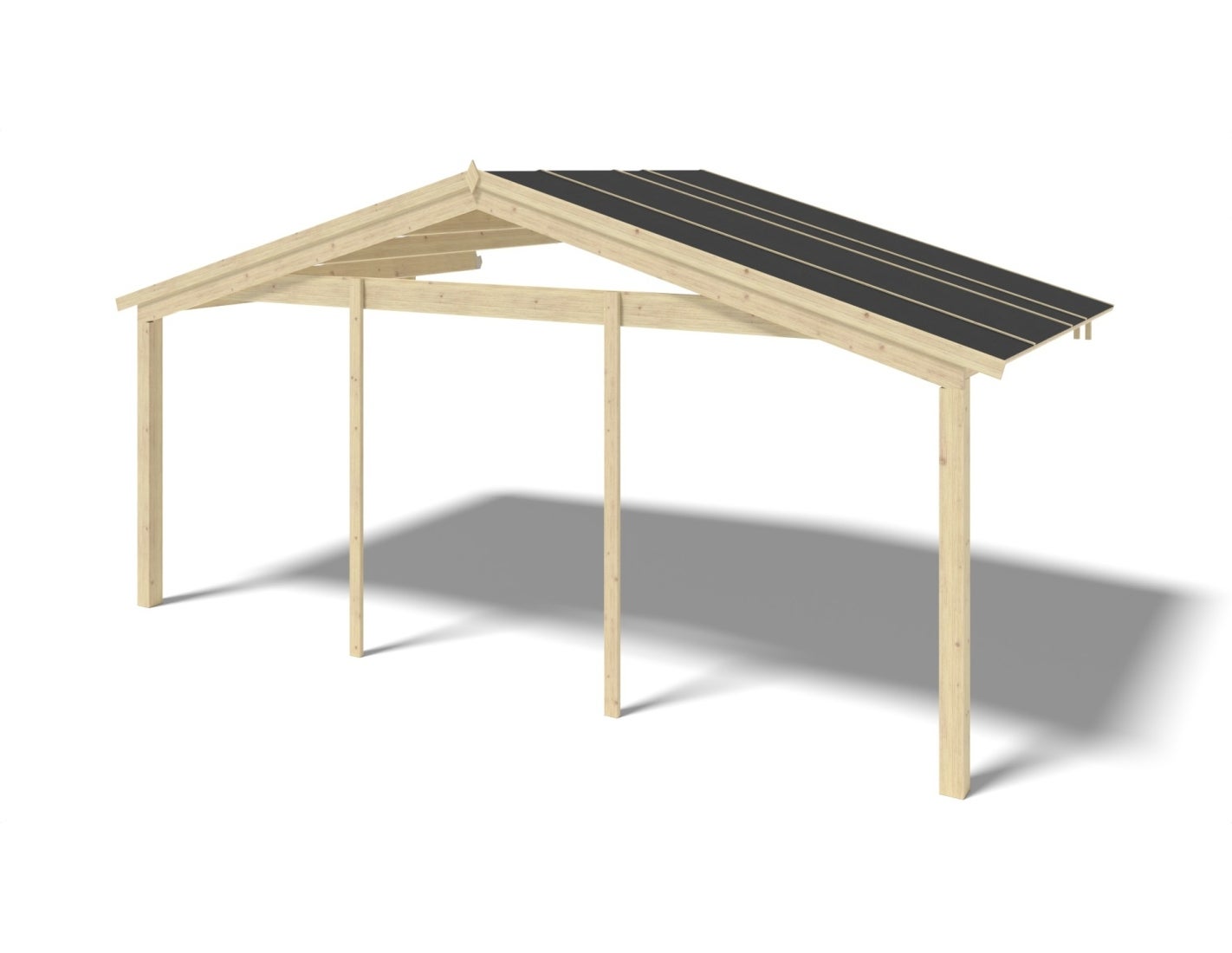 Zadaszenie werandy tarasu domku ALTANKA - 6x3 m, drewniane, DOM556, 1szt.