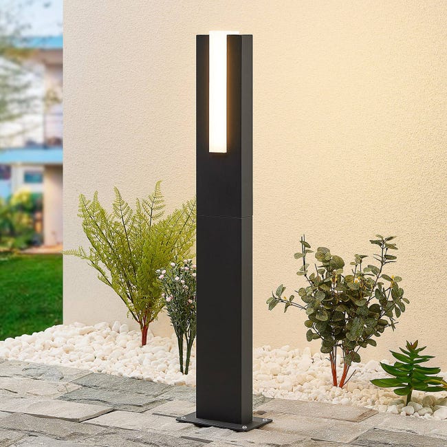 Lucande lampada da esterni con sensore di movimento (Moderno) colore Nero, in Alluminio lampadina inclusa Lampioncino paletto luminoso viale lampioncino Lucande lampada da esterni con sensore di movimento (Moderno) colore Nero, in Alluminio lampadina inclusa Lampioncino paletto luminoso viale lampioncino