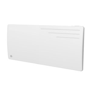 Radiateur électrique fixe à inertie sèche fonte 2000W Bestherm MOTU horizontal blanc