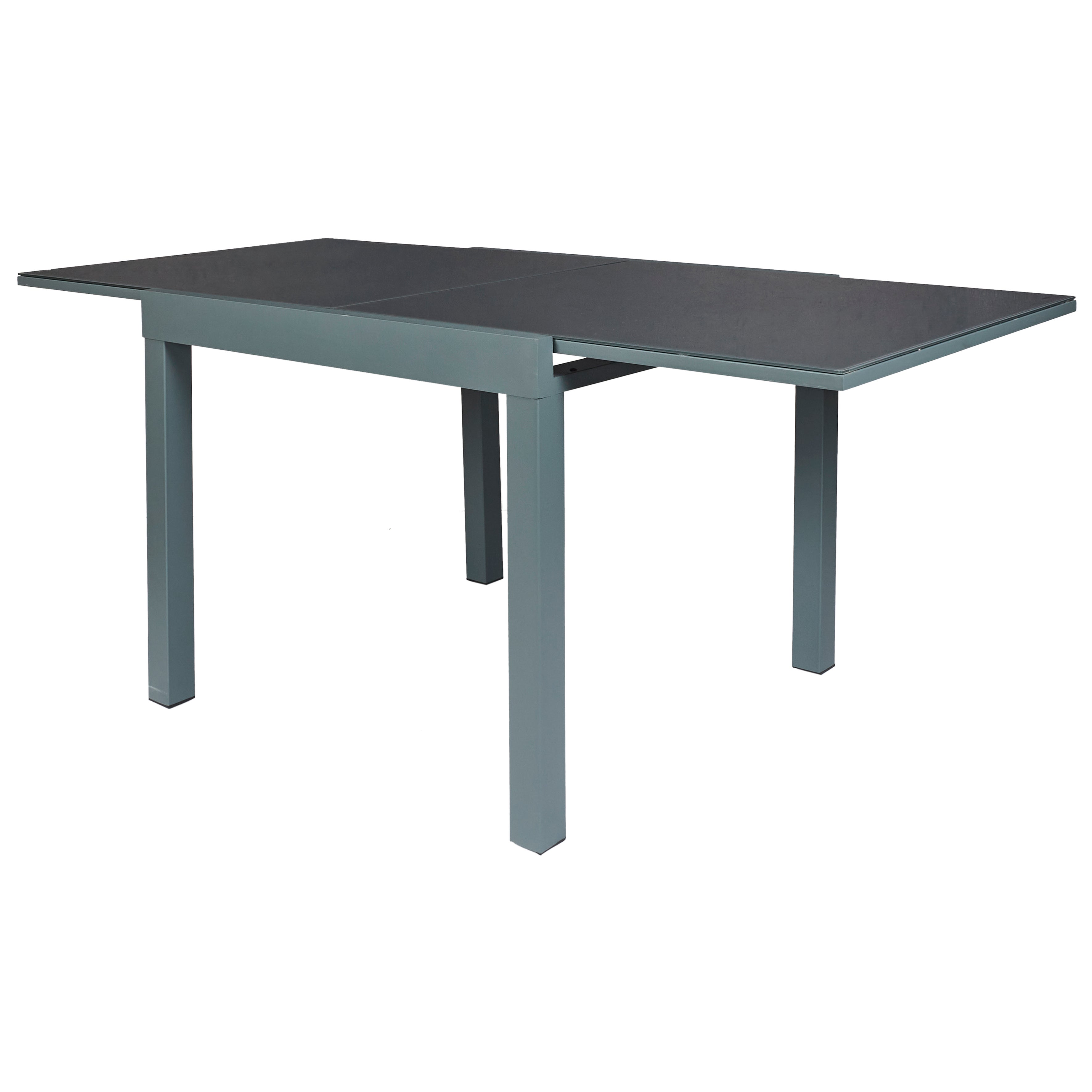 Table D'extérieur - Home Deco Factory - Haria - Extensible - Gris - 80 X 80 X 160 Cm - 2