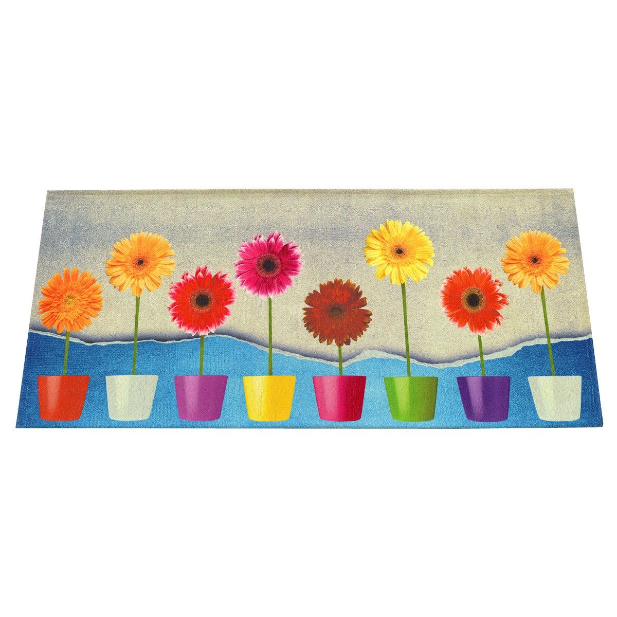 Tappeto Cucina Lavabile 50x120cm - Motivo Floreale, Antiscivolo, Per Corridoio E Soggiorno - Foto 7