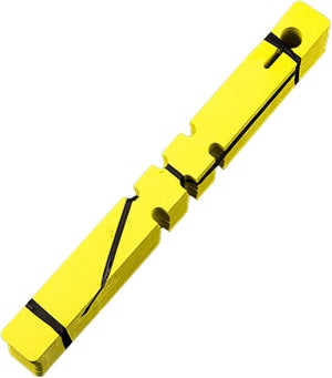Lot De 100 étiquettes De Jardin En Plastique Jaune - Pour Marquage Plantes, Bonsaï - Dimensions ~9x4,5 Cm, Hauteur ~30 Cm