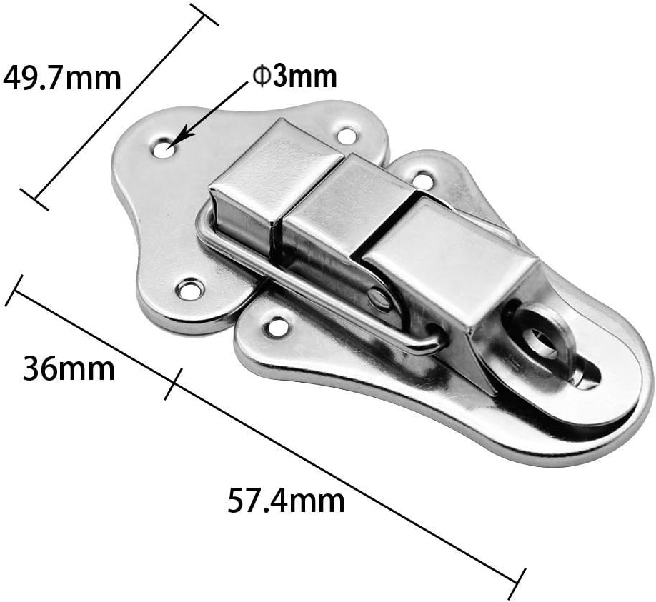 Lot De 15 Loquets Bascule Inox - Pour Boîte à Outils, Valise - Uxcell