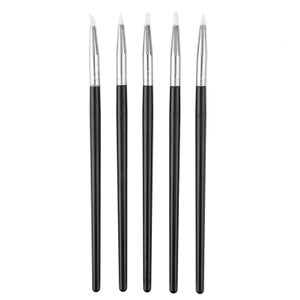 5 pennelli in silicone, strumento flessibile per scolpire l'argilla
