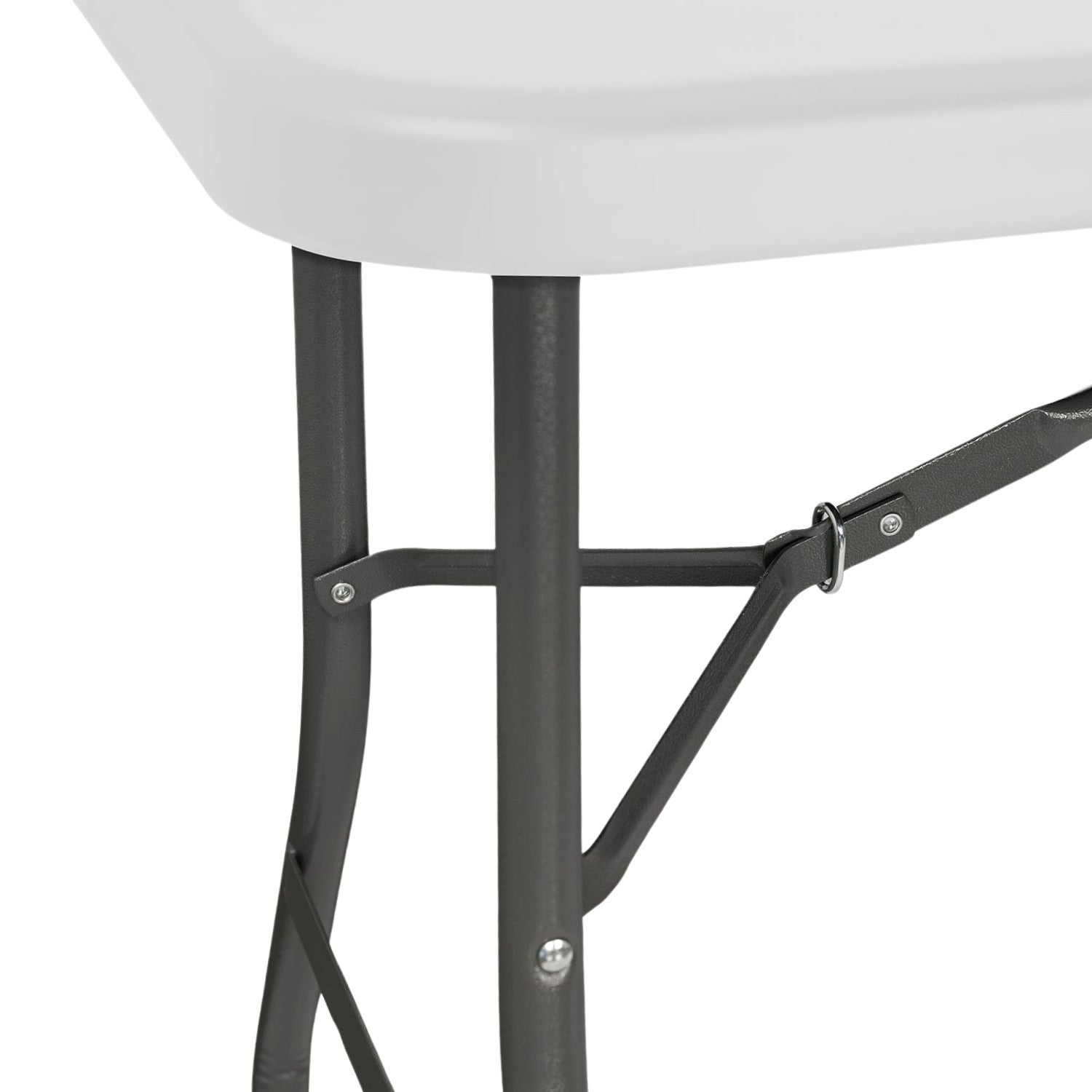 Table à manger de jardin rectangulaire en Résine Blanc 4 places - 3