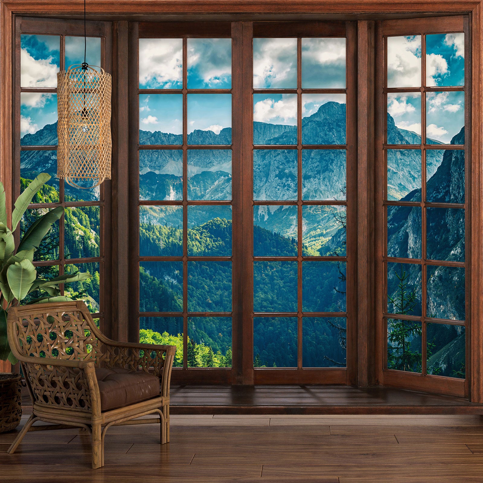 Carta da parati panoramica per bambini - Orso - Larghezza 498 cm x Altezza 320 cm | Leroy Merlin