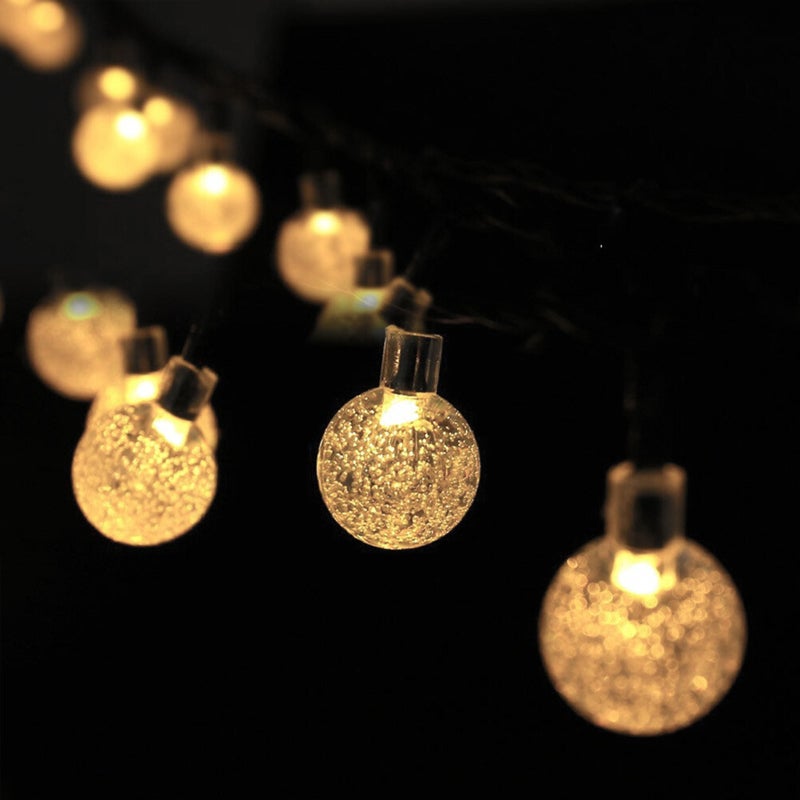 Solar Bubble Ball Light String LED Crystal Ball Lantern extérieur jardin Wall Tree Light Lawn Lantern - 3