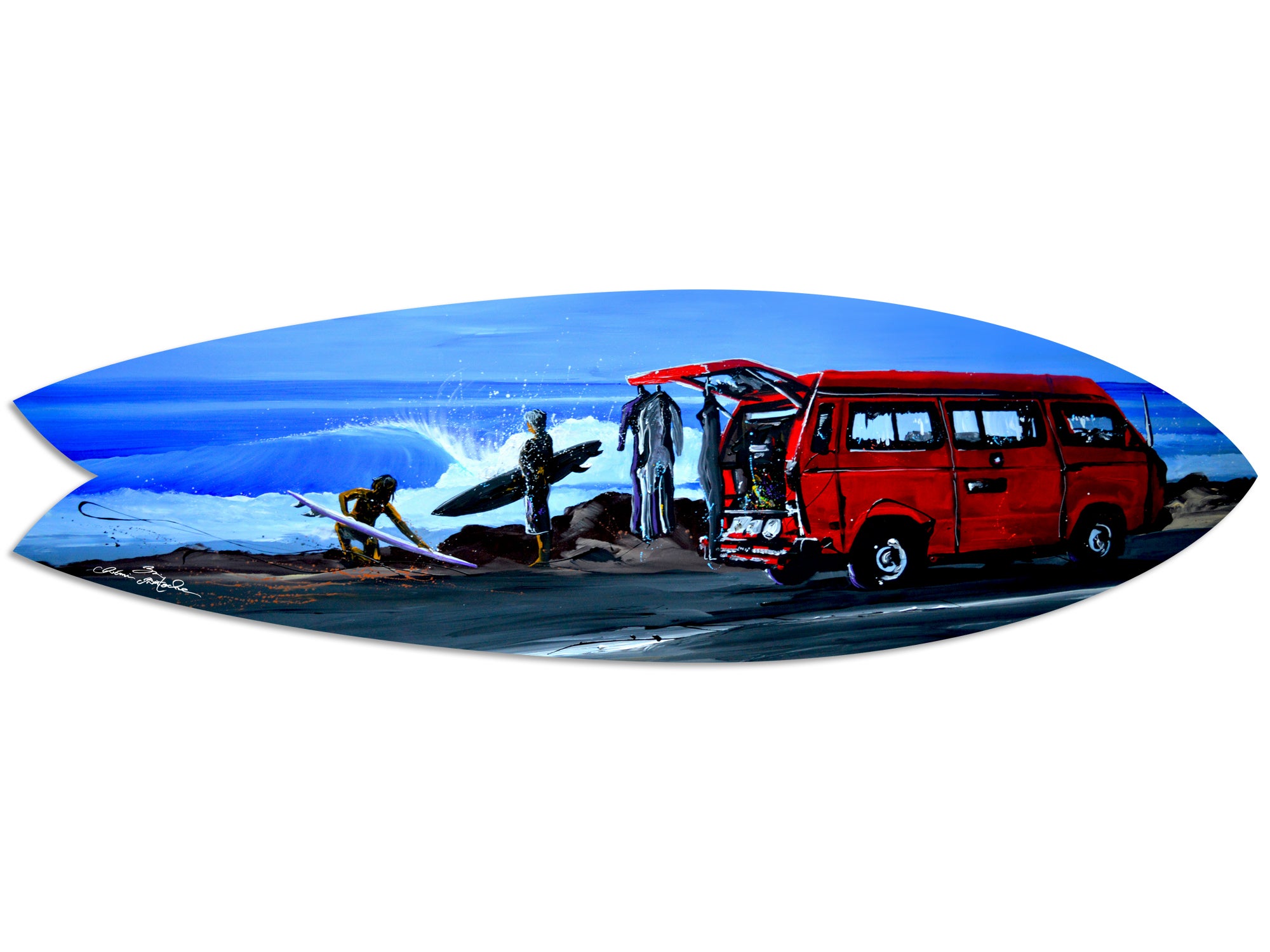 Poster Mural Plage Surf 50x40 Cm – Ambiance Torche & Vacances – Décoration Moderne Pour Salon Ou Chambre