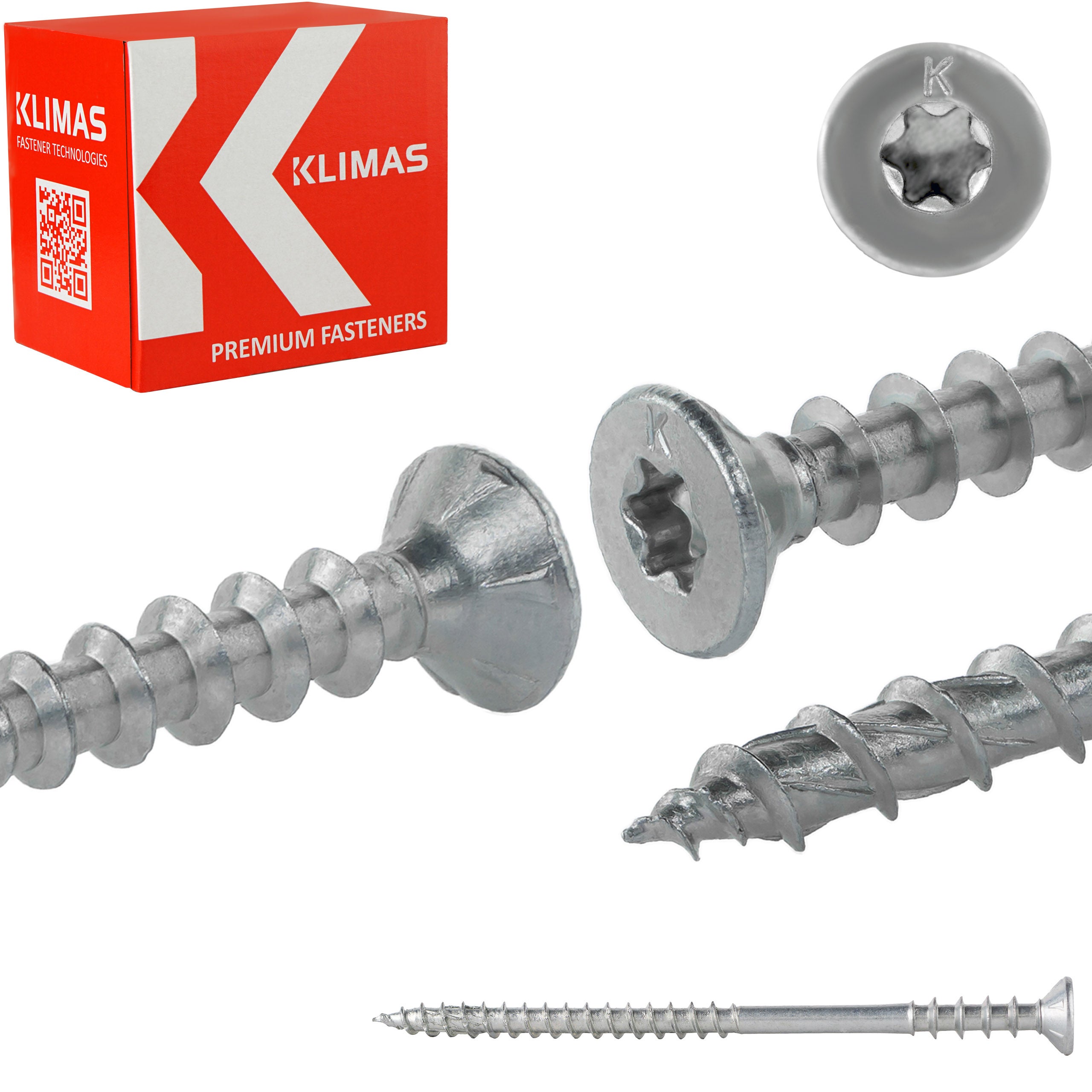 Wkręty dystansowe do poziomowani łat Klimas WKSS 6x110 mm na torx 100szt