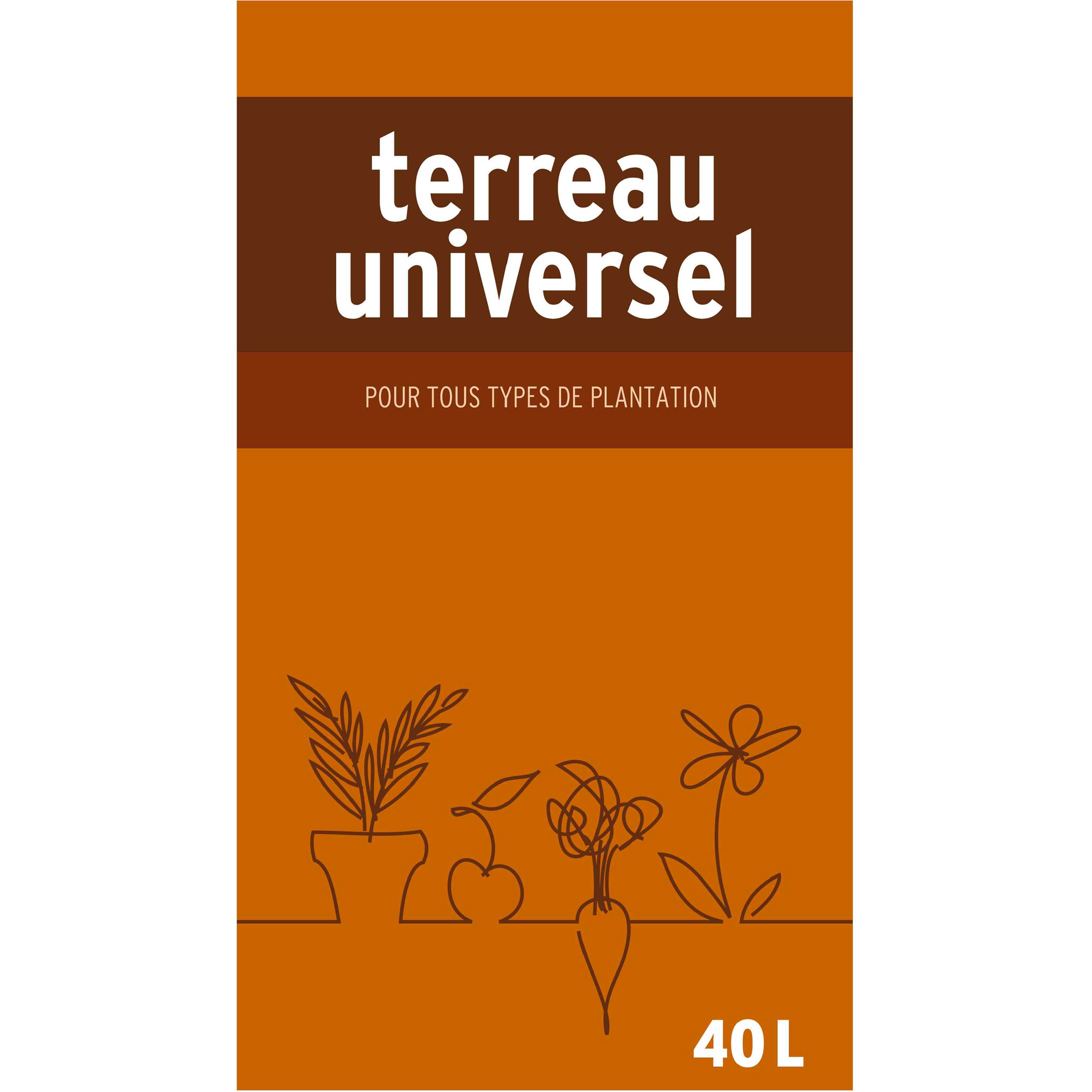 Terriccio universale per vasi 40 L - 4