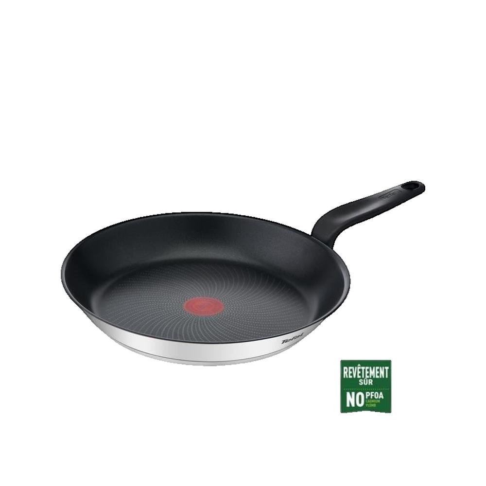 Patelnia Tefal Powłoka Titanium 28 cm Ergonomiczna rączka inox