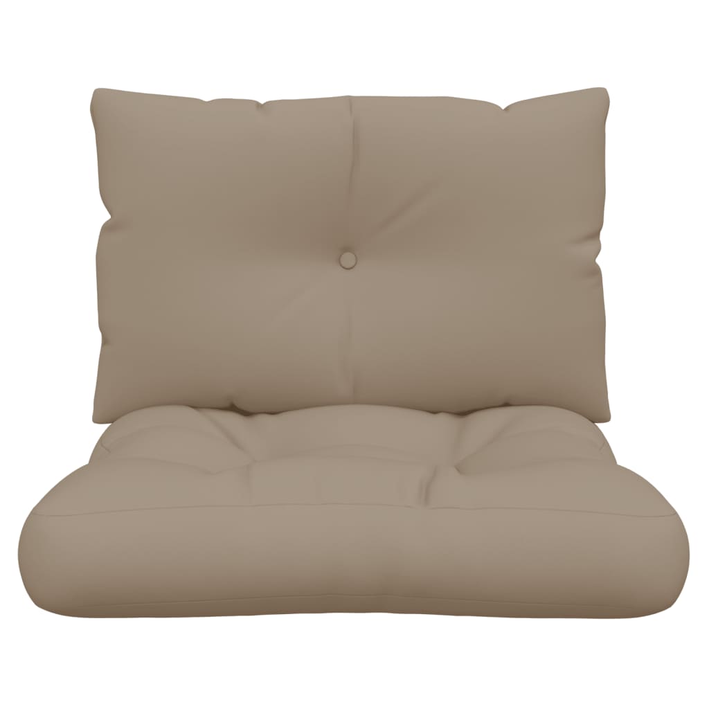 Pack 2 uds Cojín exterior | Cojines para palets tela gris taupé CFW167896 - 5