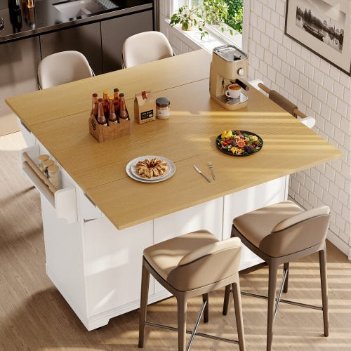 Îlot de cuisine, meuble de rangement, buffet 120 x 40 (80) x 95 cm, desserte de Îlot de cuisine, meuble de rangement, buffet 120 x 40 (80) x 95 cm, desserte de