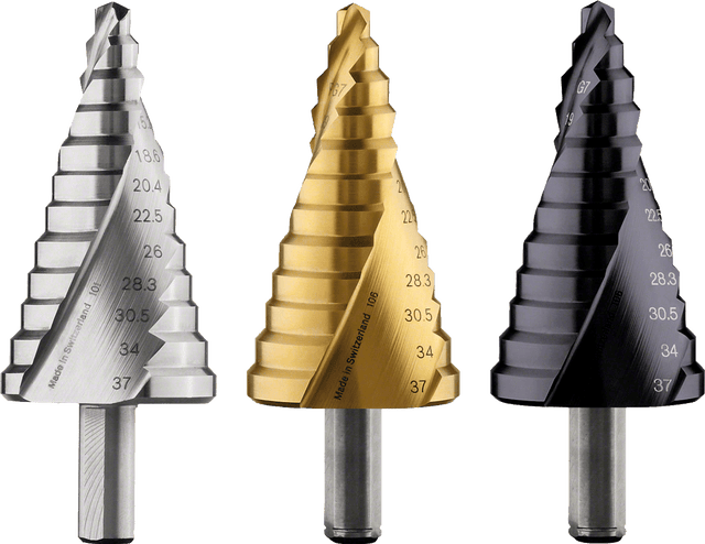 Bosch wiertło stopniowe HSS-TiN do dławnic kablowych M10-M40 125,5 mm 12 stopni - 2608587434