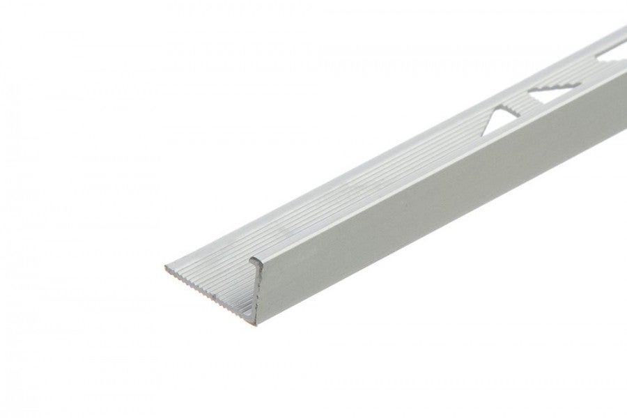 Profil do glazury narożny aluminiowy 10mm Cezar Srebrny Mat 3m