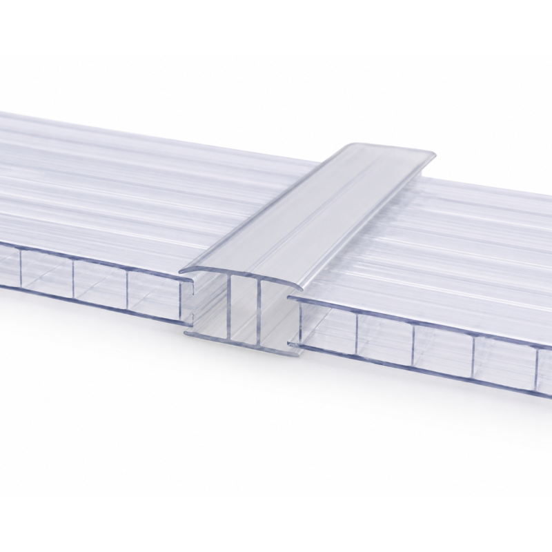 Profil polycarbonate de jonction - Epaisseur - 4 mm, Longueur - 200 cm - 5