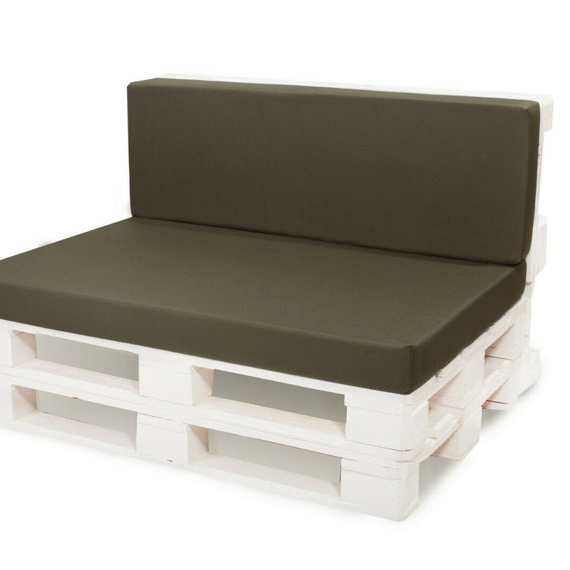 Poduszka ogrodowa na paletę 120x80x40cm poduszka na meble ogrodowe zielona, poduszka na balkon taras, poducha ogrodowa na meble z palet