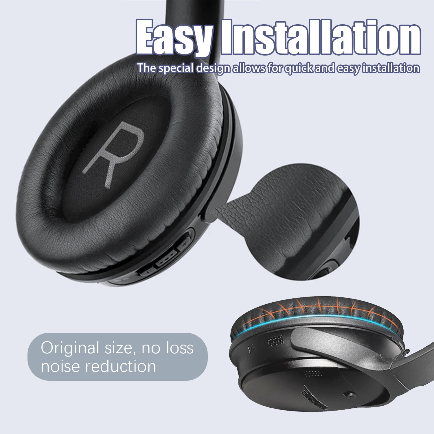 Coussinets pour casque Bose QC45 Noir - 5