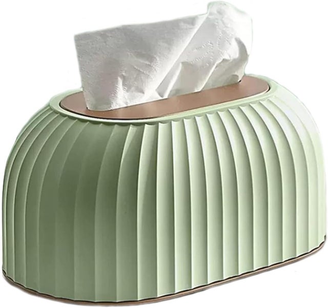 Pudełko na chusteczki z pokrywką, uchwyt na chusteczki, pudełko na chusteczki w paski, szuflada na chusteczki do salonu i kuchni