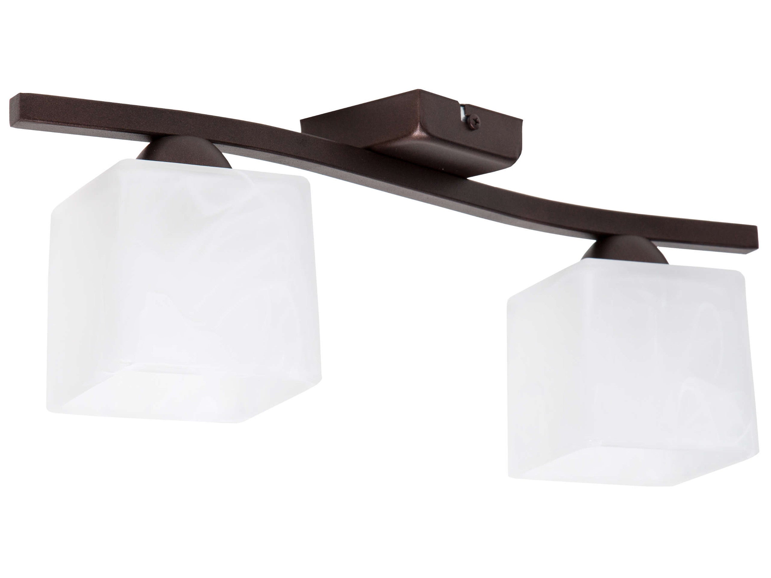 Lampa sufitowa wisząca Tina boho 2xE27 abażur kwadrat biały Light Home LH