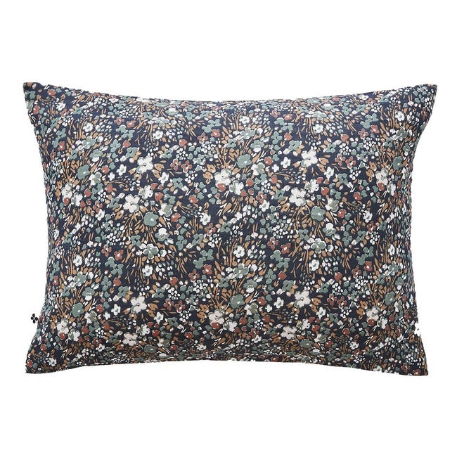 Taie Oreiller 60x60 Coton Renforcé (Set de 2) - Bleu Foncé Taie Oreiller 60x60 Coton Renforcé (Set de 2) - Bleu Foncé