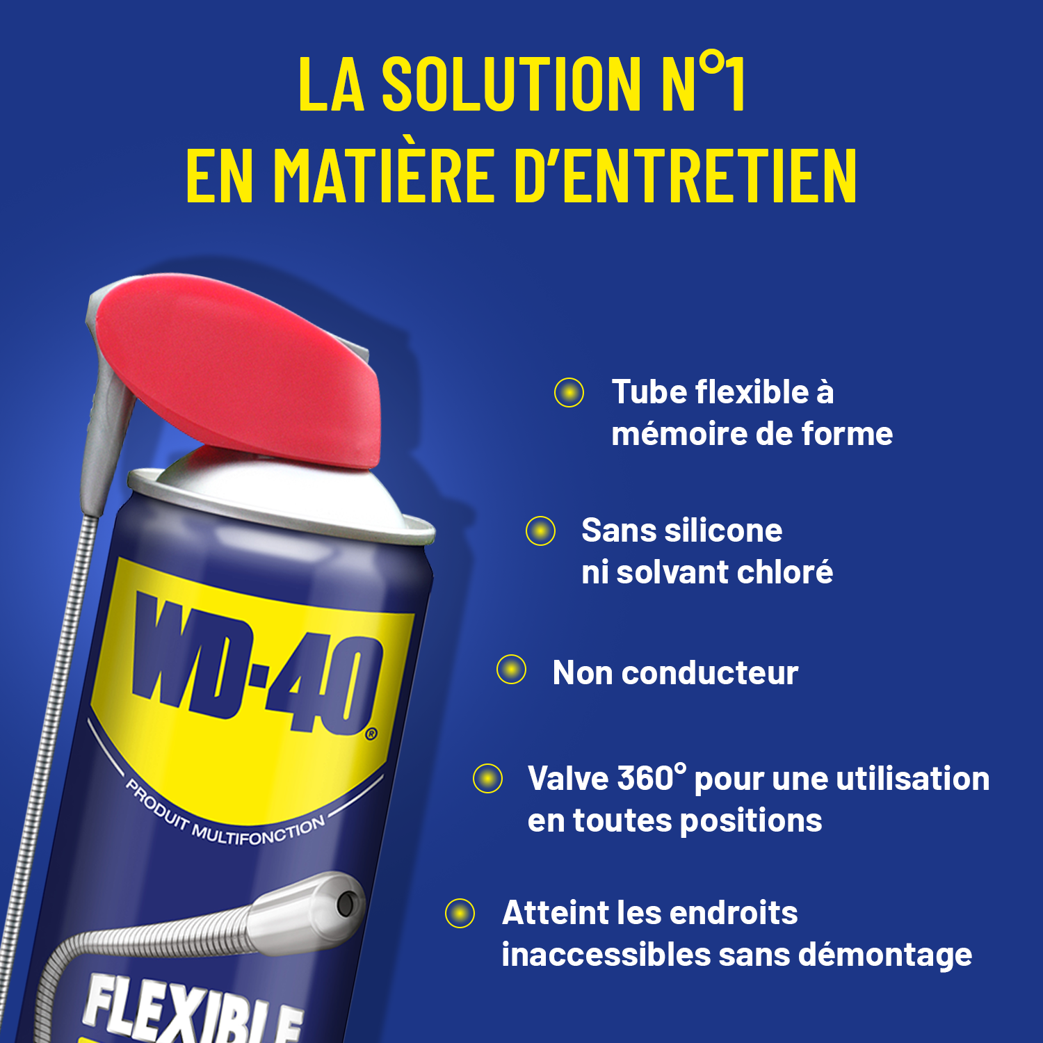 WD40 - Dégrippant flexible - aérosol de 600ml - 33450 - 4