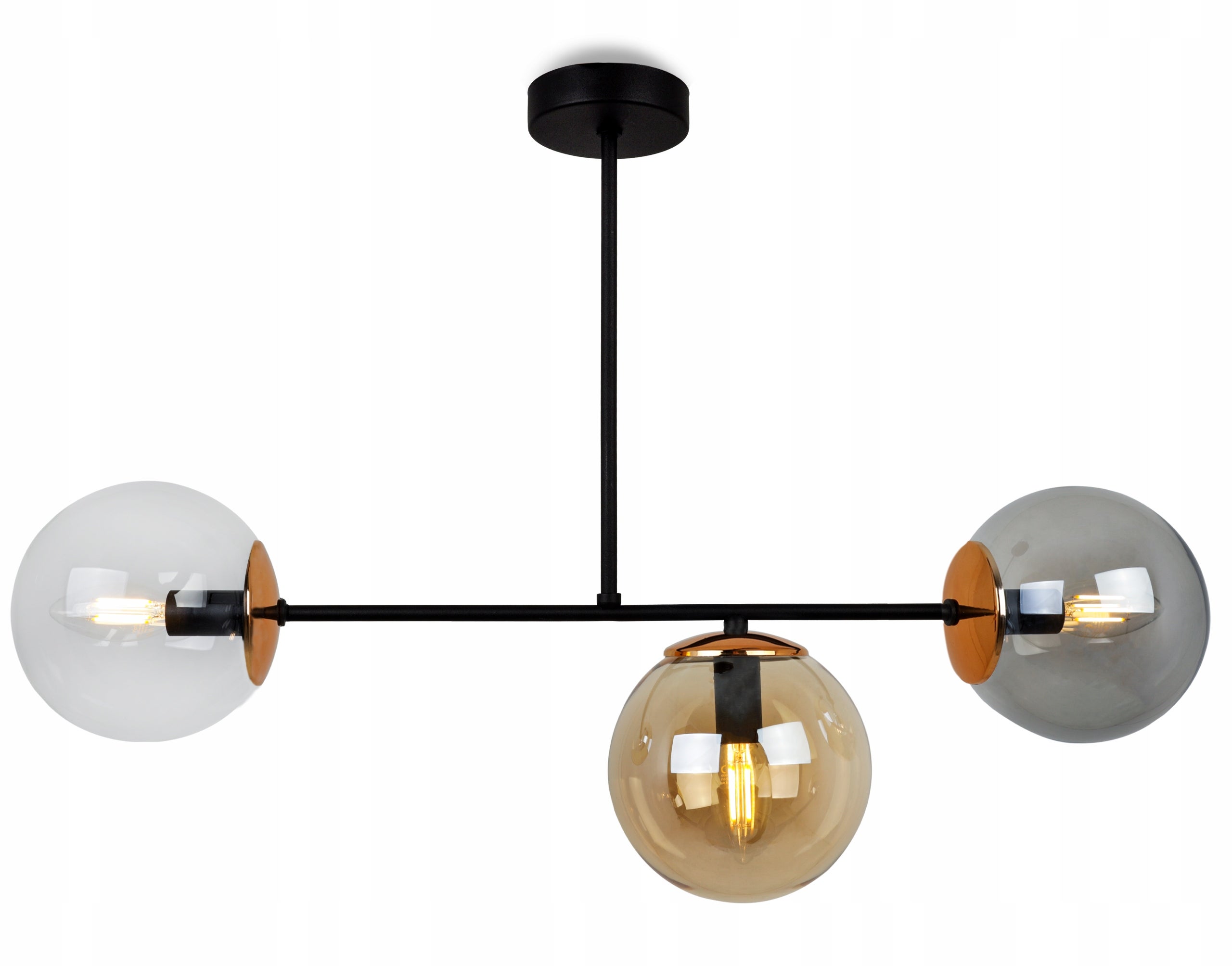 Lampa sufitowa wisząca modern 3xE14 klosz okrągły wielokolorowy Light Home LH - 6