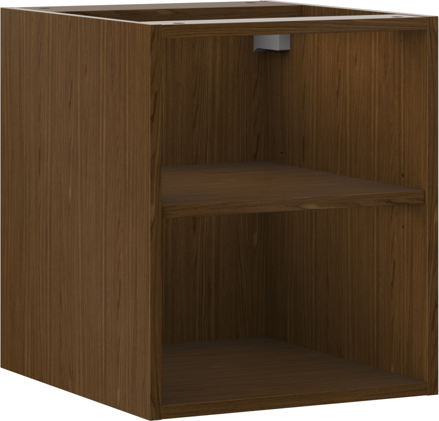 Mexen Box-A szafka otwarta z półką 40 cm, orzech - 91AX2-0400-470-0-86