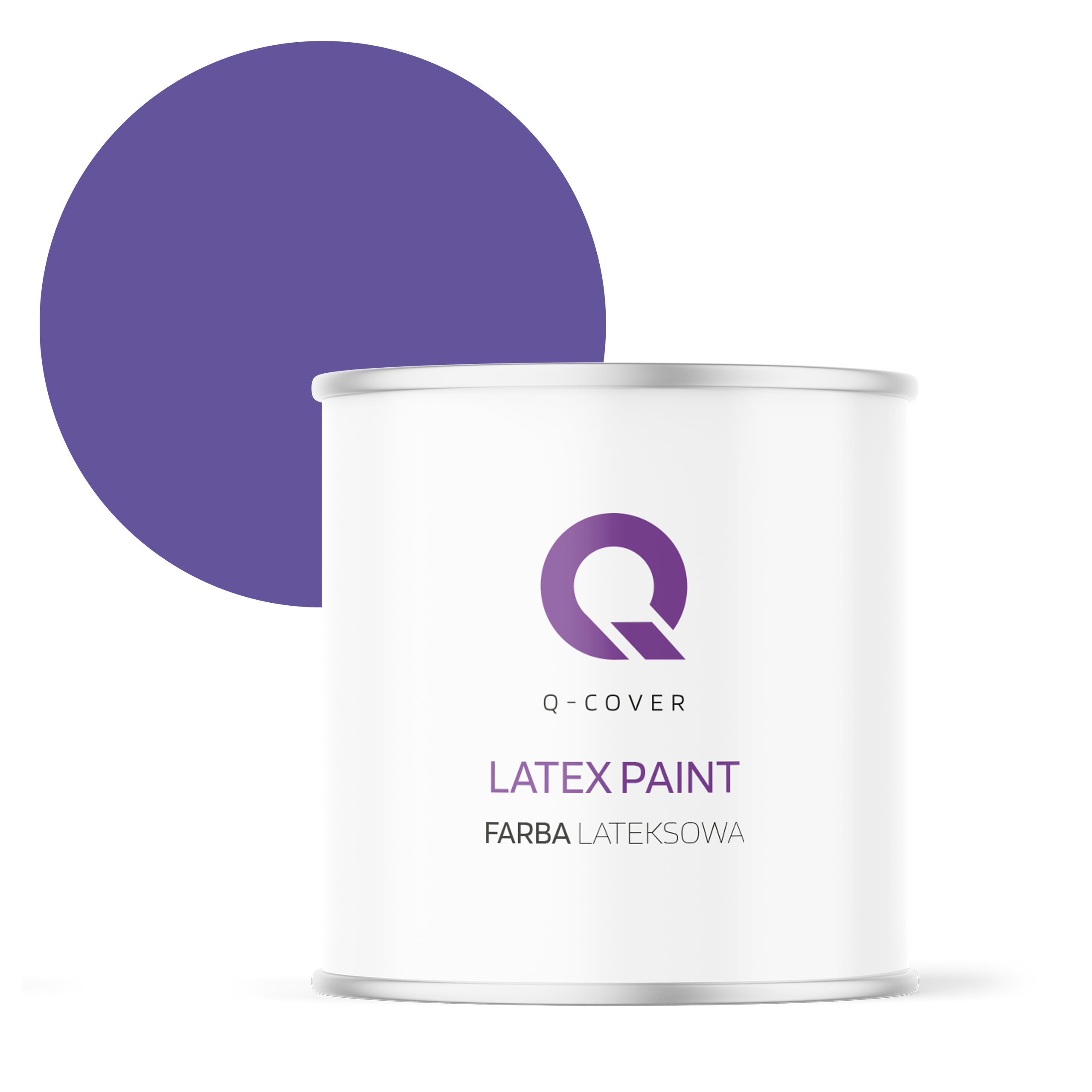 Farba Lateksowa Do Ścian i Sufitów Q-Cover Purpurowy H2711 Głęboki Mat 2L
