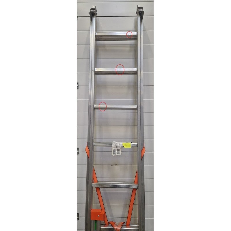 Escabeau Échelle Transformable 2 Plans FACAL Genia 2x8 marches Charge 150kg en Aluminium - G260-2 - 3